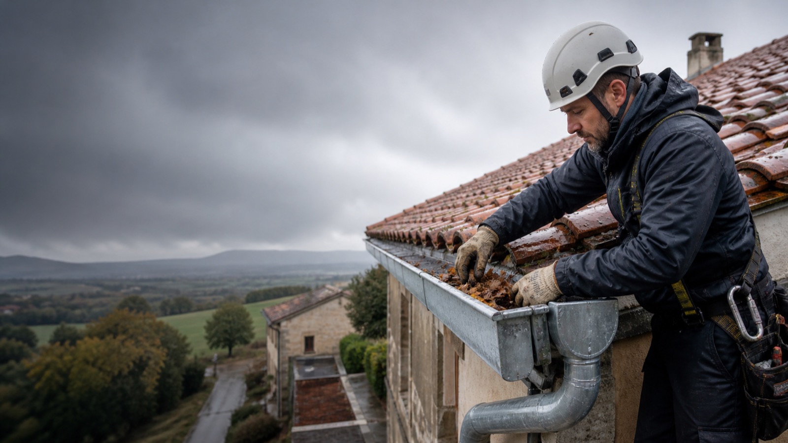 Reparación y limpieza profesional de canalones
